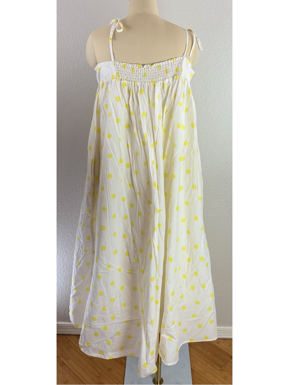 Anthropologie WHIT TWO Polka Dot Maxi Dress Boho Resortwear Medium - Picture 8 of 16